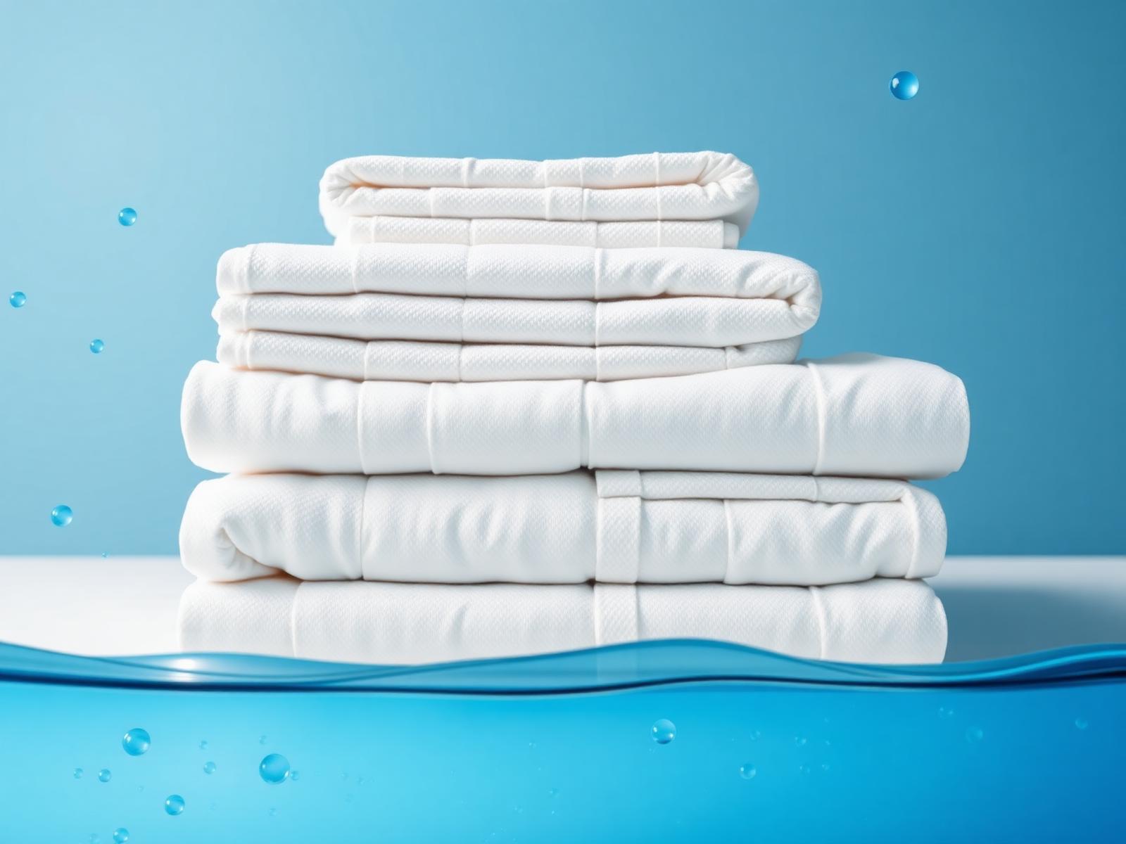 Toallas y ropa de cama impecablemente dobladas por Wash Me México